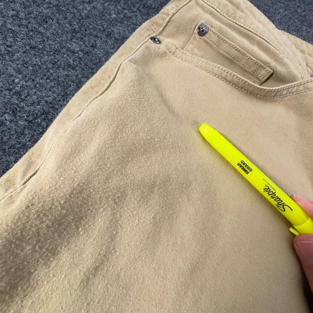 Peter Millar Mens Khaki Tan 5-Pocket Cotton Modal Stretch Pants Size 36 - Picture 7 of 10